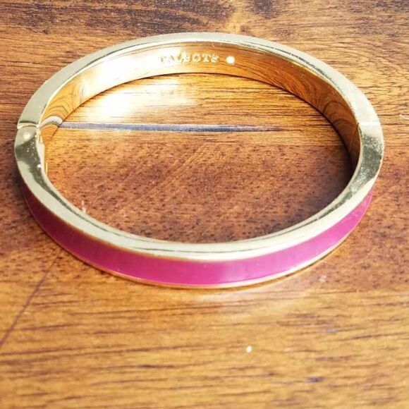 Talbots Red Hinged Enamel Bangle - Picture 2 of 7